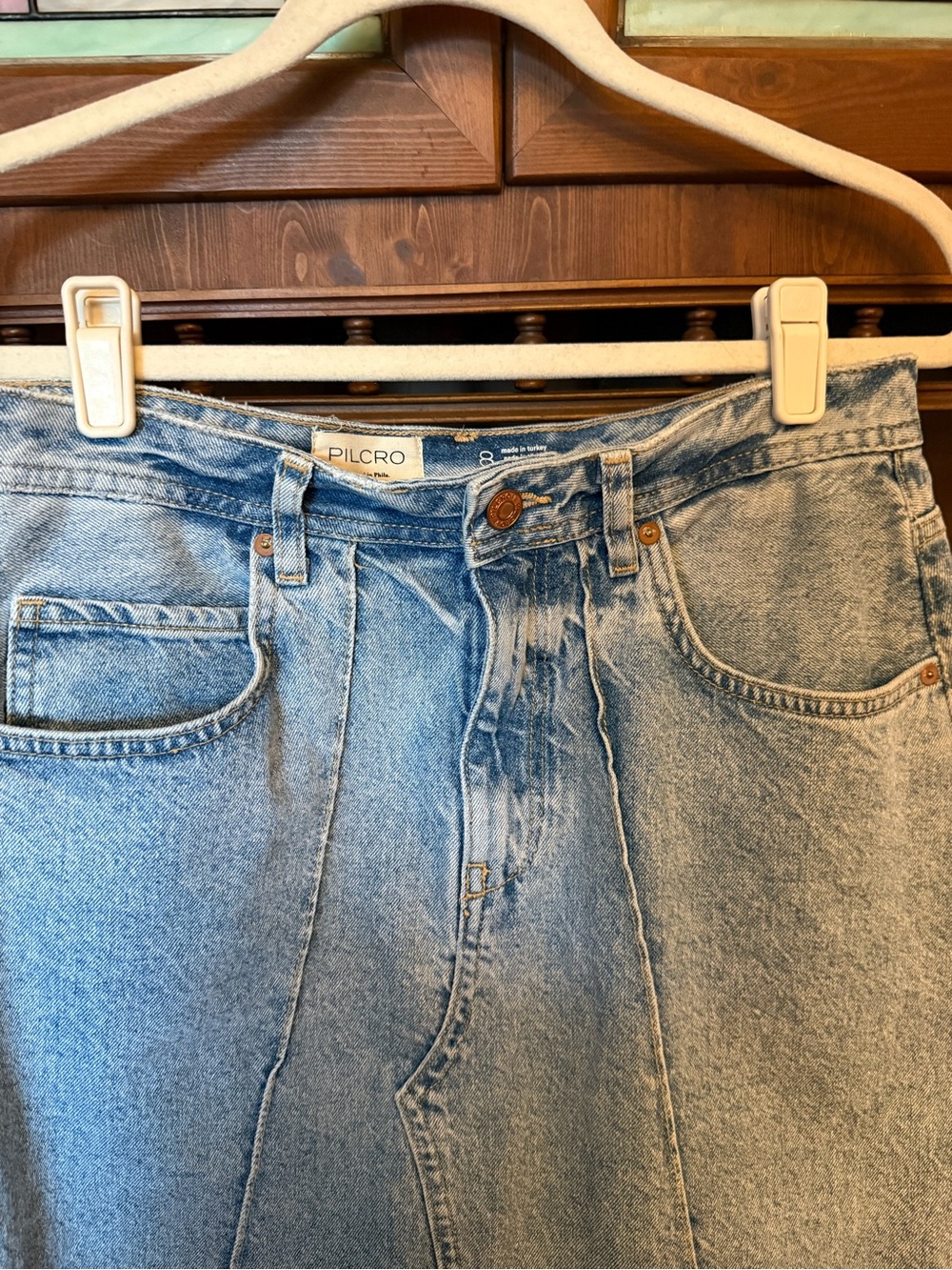 Anthropologie Pilcro Denim Skirt 8 - Picture 9 of 14